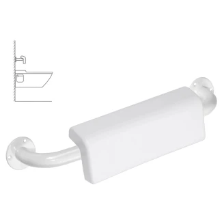 Ryggstøtte for Toalettstol <strong>Steda</strong>  50 cm Hvit Matt Uten Deksel