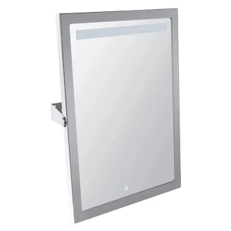 Speil med LED Belysning <strong>Steda</strong>  Krom Blank 40x60 cm