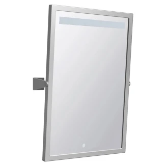 Speil med LED Belysning <strong>Steda</strong>  Krom Matt 40x60 cm
