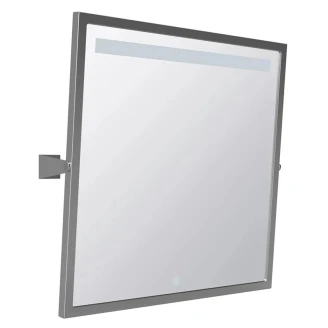 Speil med LED Belysning <strong>Steda</strong>  Krom Matt 60x60 cm