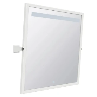 Speil med LED Belysning <strong>Steda</strong>  Hvit Matt 60x60 cm