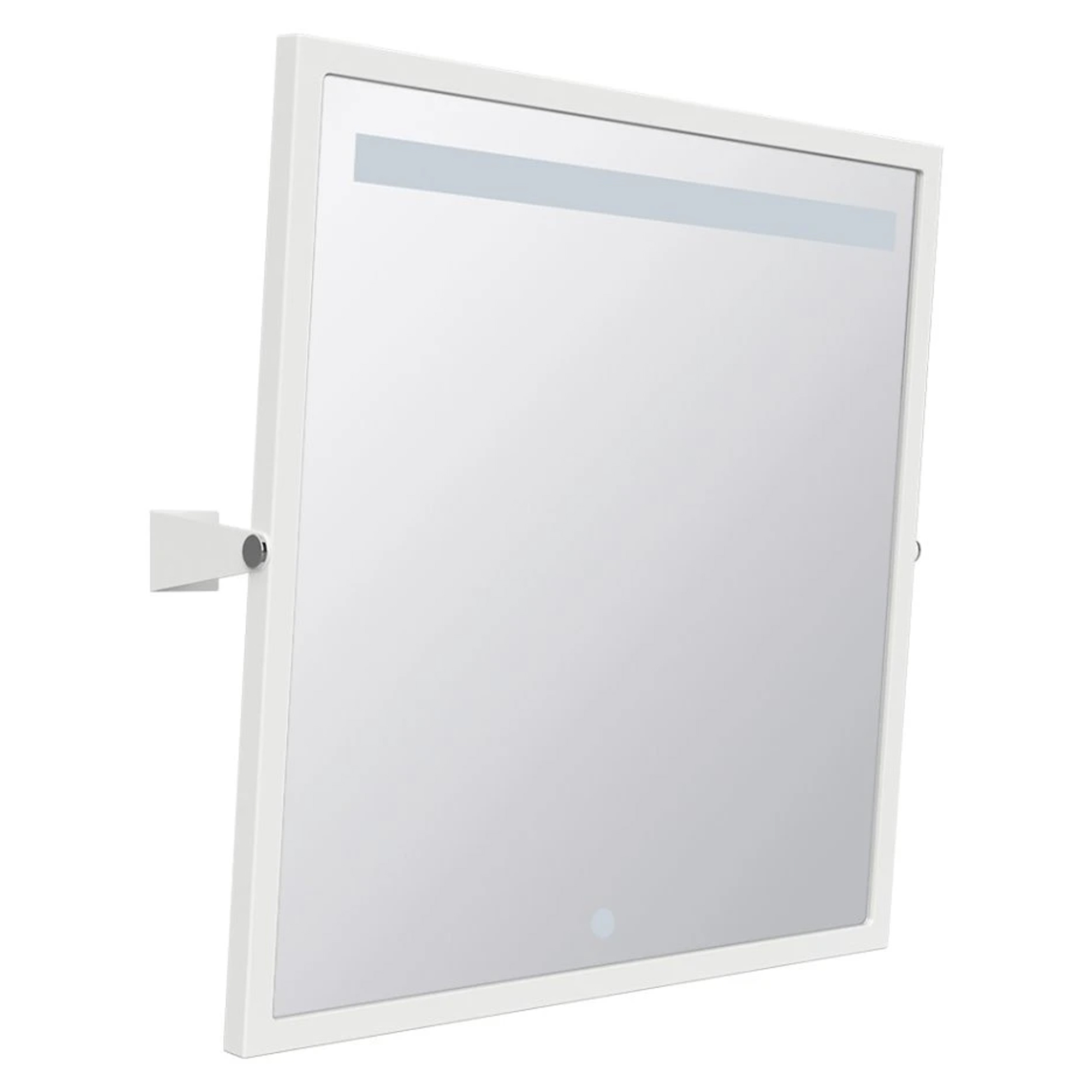 Speil med LED Belysning Steda Hvit Matt 60x60 cm