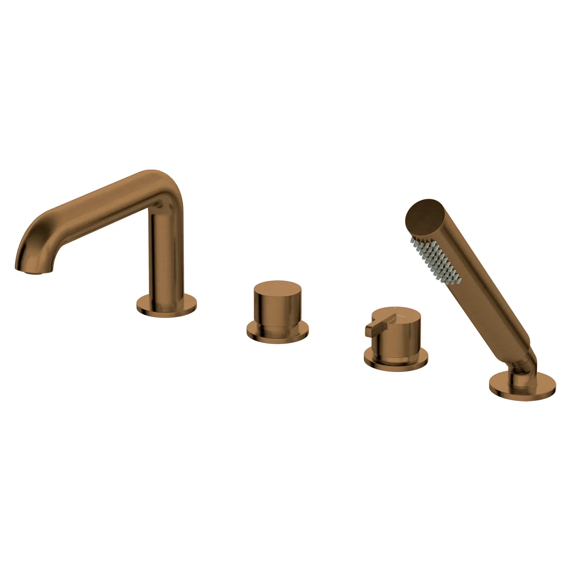 Kantmontert Blandebatteri Silia 4-håls Bronse Matt