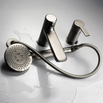 Kantmontert Blandebatteri <strong>Arnika</strong>  3-håls Titanium Matt