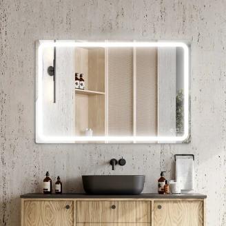 Speil <strong>Elow</strong>  med LED-belysning 120x80 cm