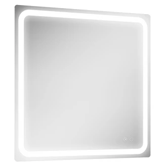 Speil <strong>Elow</strong>  med LED-belysning 80x80 cm
