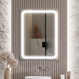 Speil <strong>Elow</strong>  med LED-belysning 60x80 cm