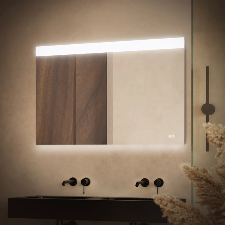 Speil Jora med LED-belysning 120x70 cm