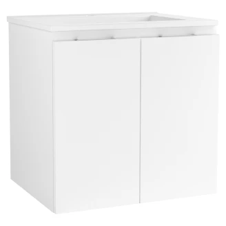 Servantskap <strong>Virma</strong>  Hvit Matt 60 cm med Servant Hvit Blank