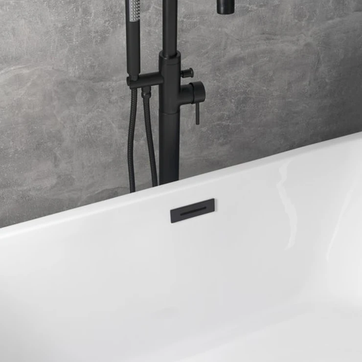 Badekarsavlopp & Överfyllnad Kensington, Click-Clack, Svart Matt