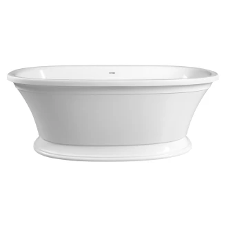 Gjutmarmor Badekar <strong>Montclaire</strong>  Hvit Blank 167x83 cm
