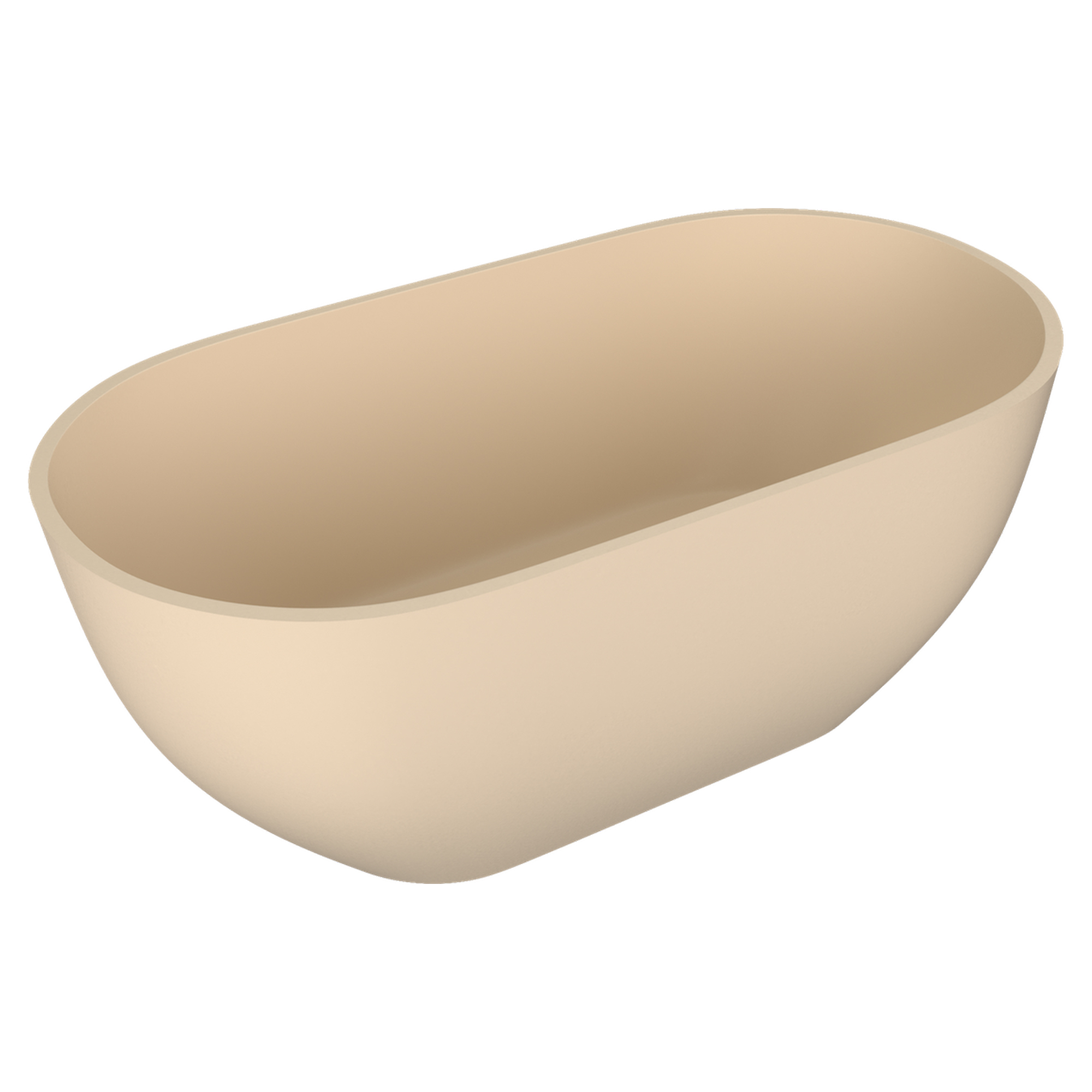 Gjutmarmor Badekar Marcelle Beige Matt 171x81 cm