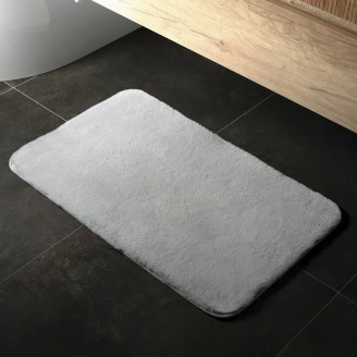 Sklisikker baderomsmatte <strong>Mello</strong>  Grå 50x80 cm