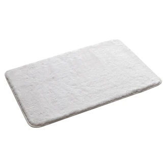 Sklisikker baderomsmatte <strong>Mello</strong>  Hvit 50x80 cm