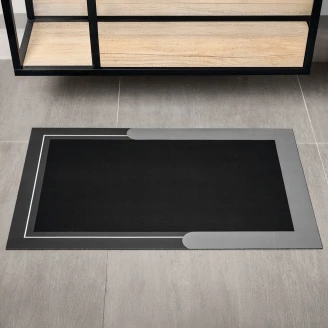 Absorberende baderomsmatte <strong>Paddi</strong>  Grå 50x80 cm