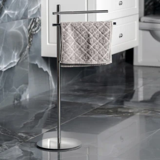 Frittstående håndkleholder <strong>Tavik</strong>  Krom Blank