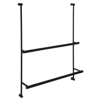 Håndkleholder for dusjvegg <strong>Zephy</strong>  Svart Matt