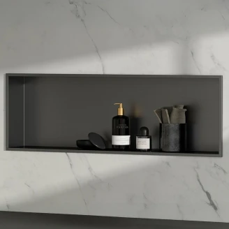 Dusjnisje <strong>Kino</strong>  Titanium Matt 81x27 cm