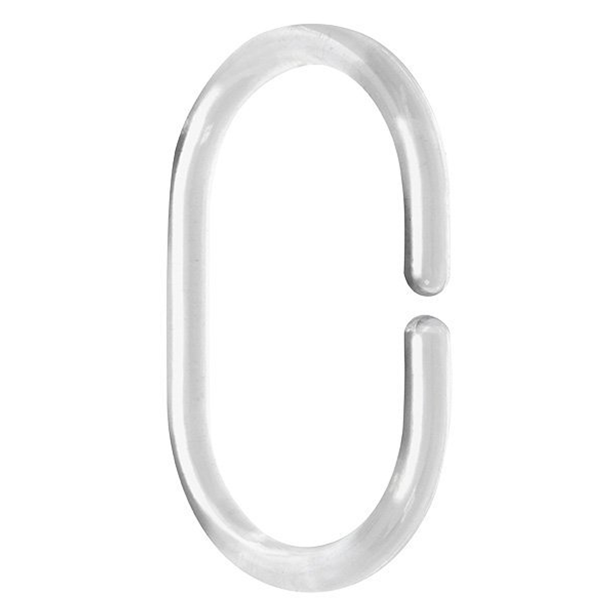 Dusjforhengsringer Yono Transparent 12 st