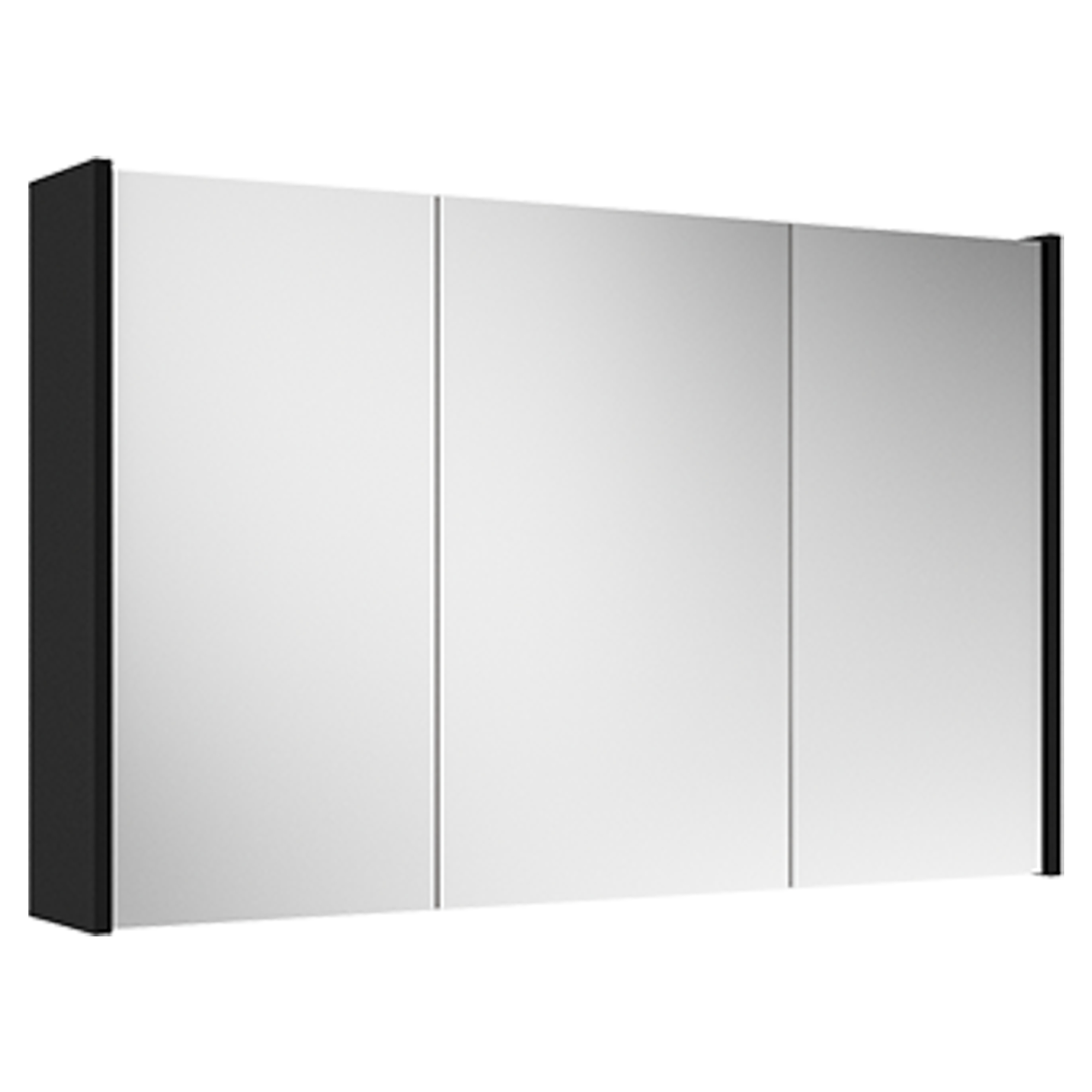 Speilskap Lumin Svart Matt 100 cm