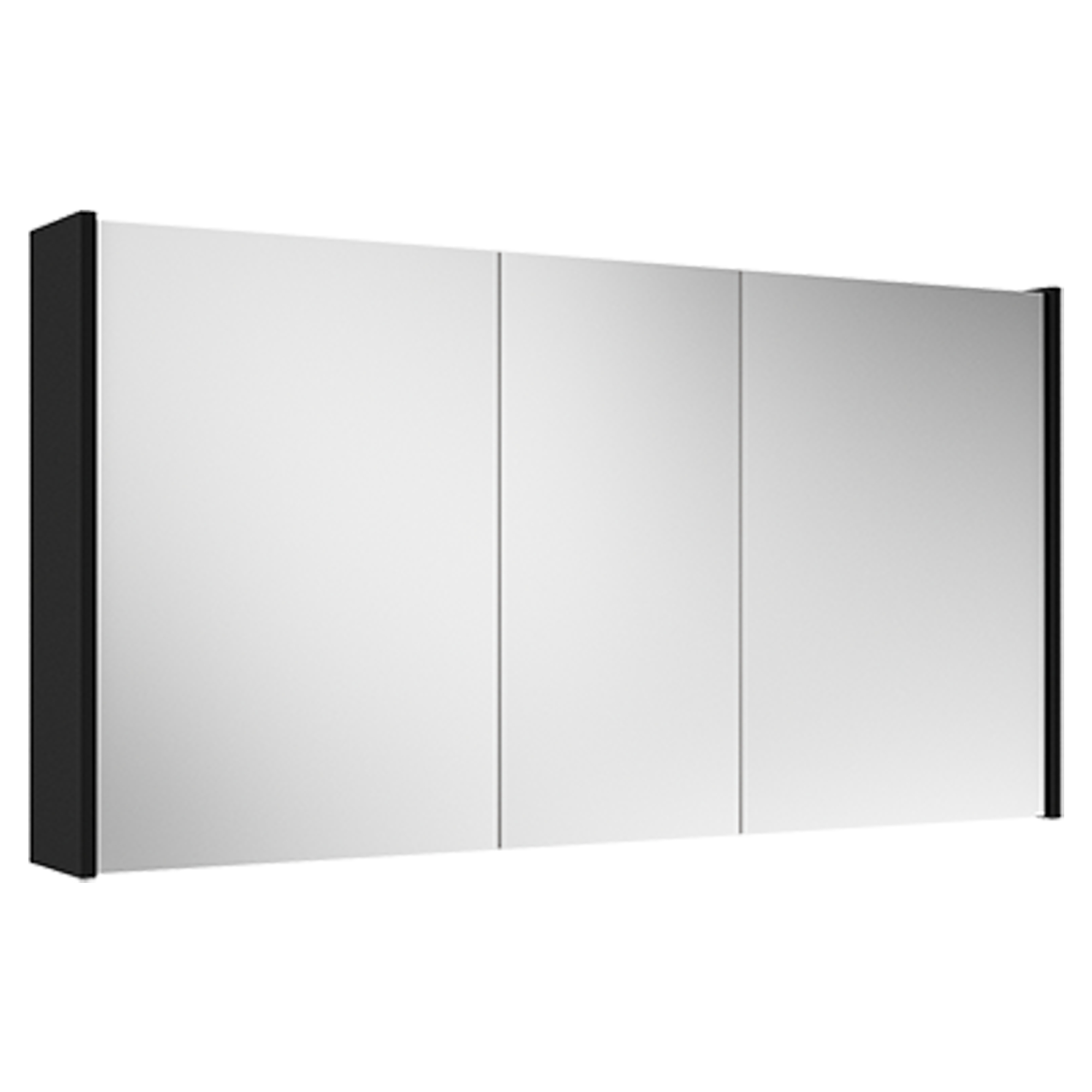 Speilskap Lumin Svart Matt 120 cm