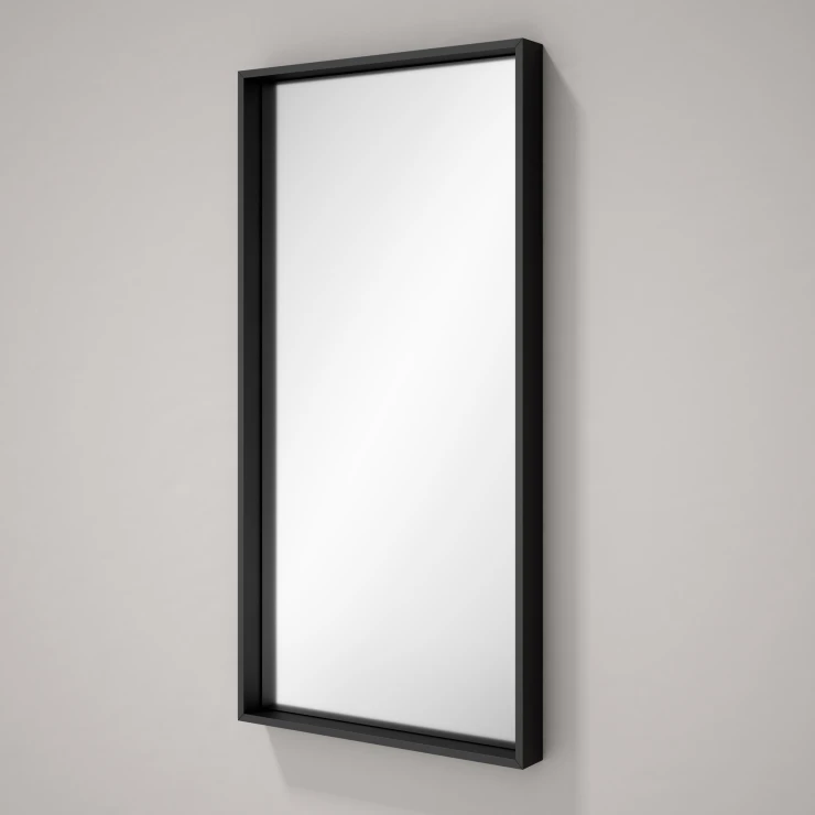 Speil Brera 50x100 cm Svart Matt