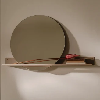 Speil <strong>Sommardopp</strong>  Diameter 37 cm Hylle 60 cm Beige