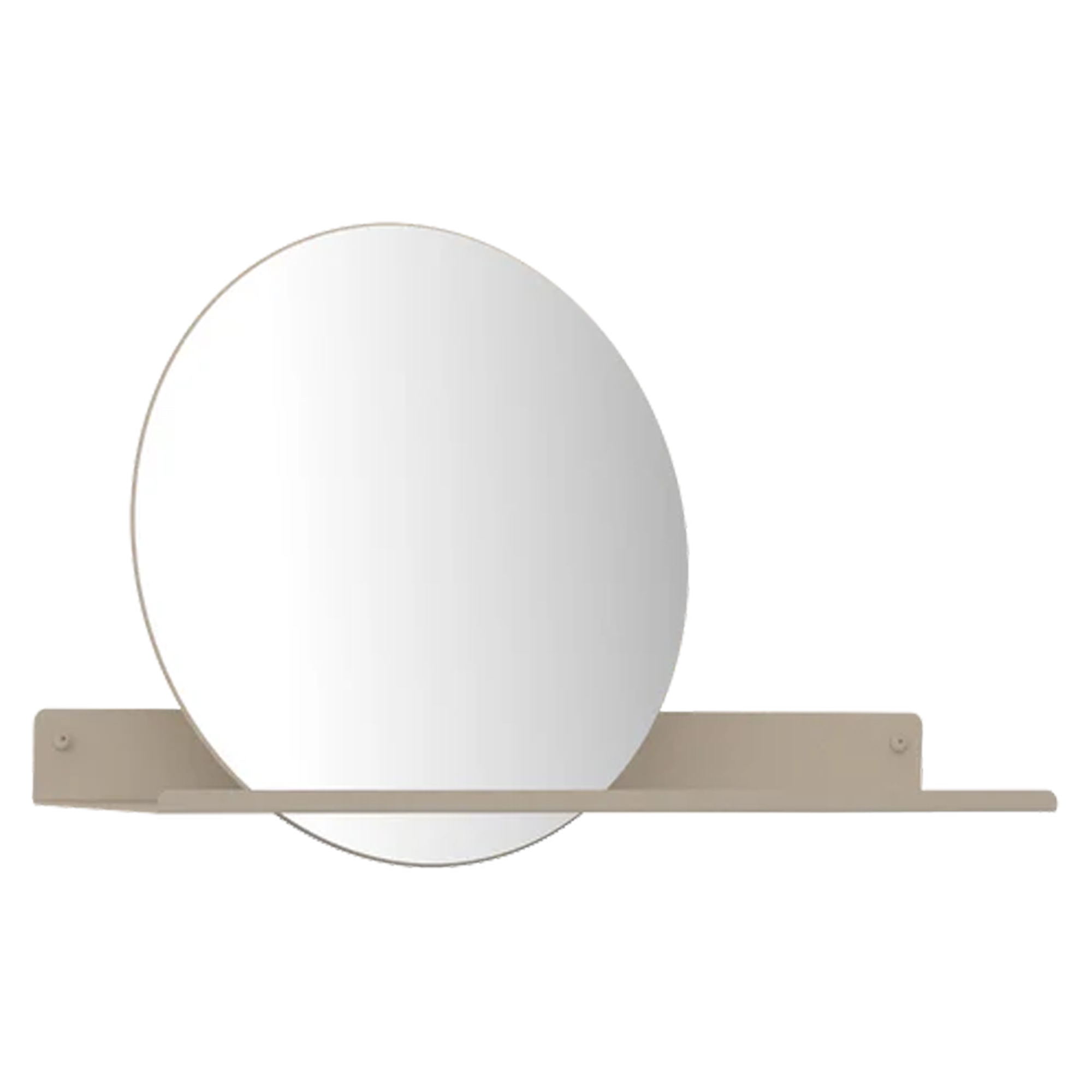 Speil Sommardopp Diameter 60 cm Hylle 97 cm Beige