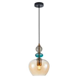 Hængende Lampa Olivara Hexa Guld, Hvid Blank