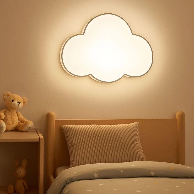 Taklampe Moln Hvit Matt 63 cm