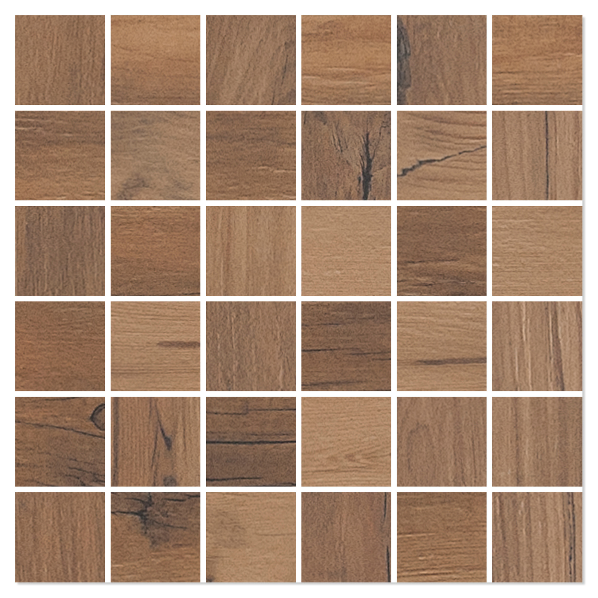 Treflis Mosaikk Redwood Bronse Matt 30x30 (5x5) cm