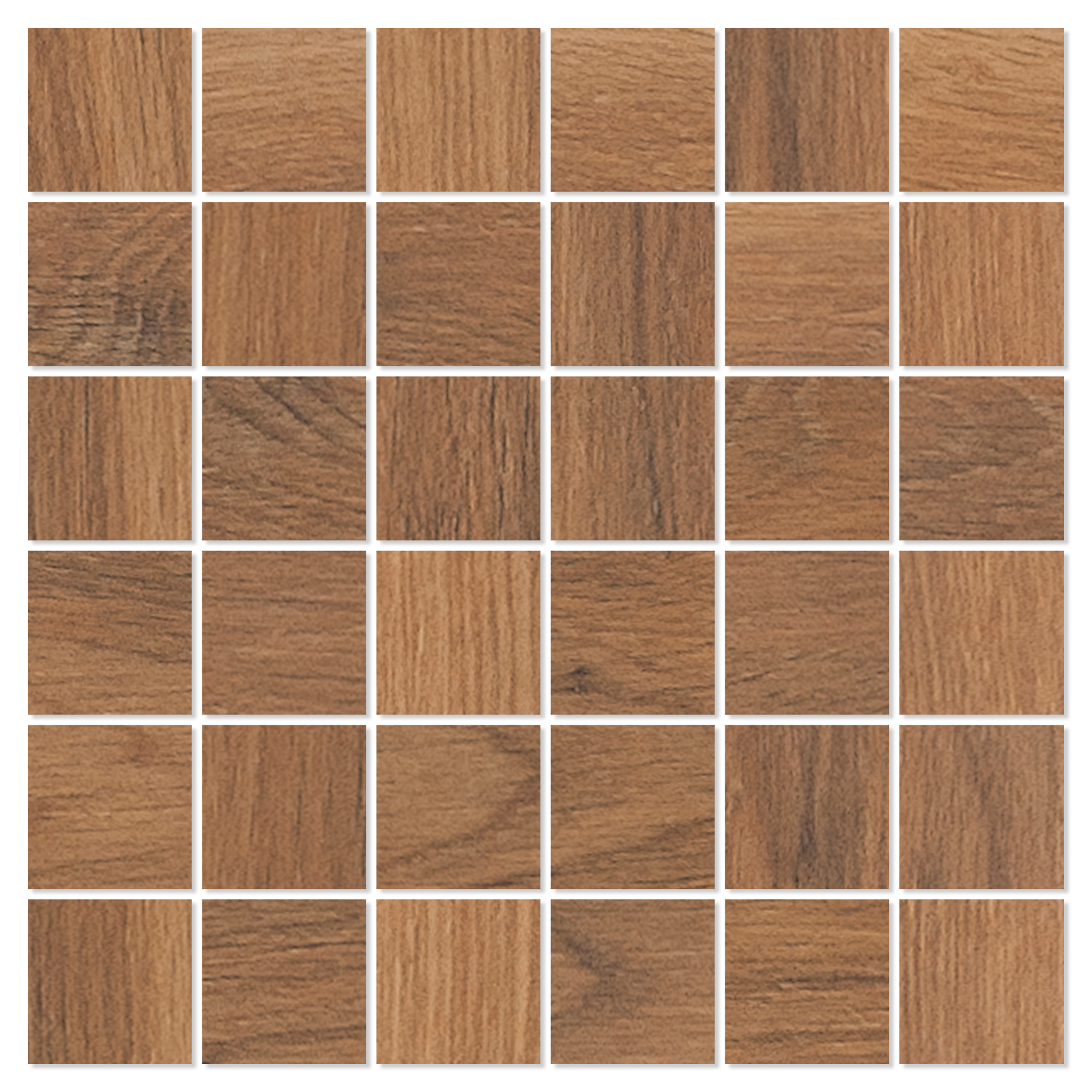 Treflis Mosaikk Pinewood Honey Matt 30x30 (5x5) cm
