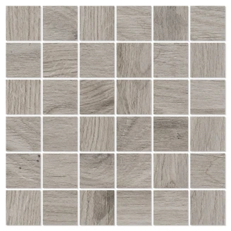 Treflis Mosaikk <strong>Pinewood</strong>  Hvit Matt 30x30 (5x5) cm