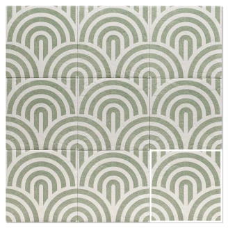 Mainzu Gulvflis <strong>Green Garden</strong>  Green Three Matt 20x20 cm