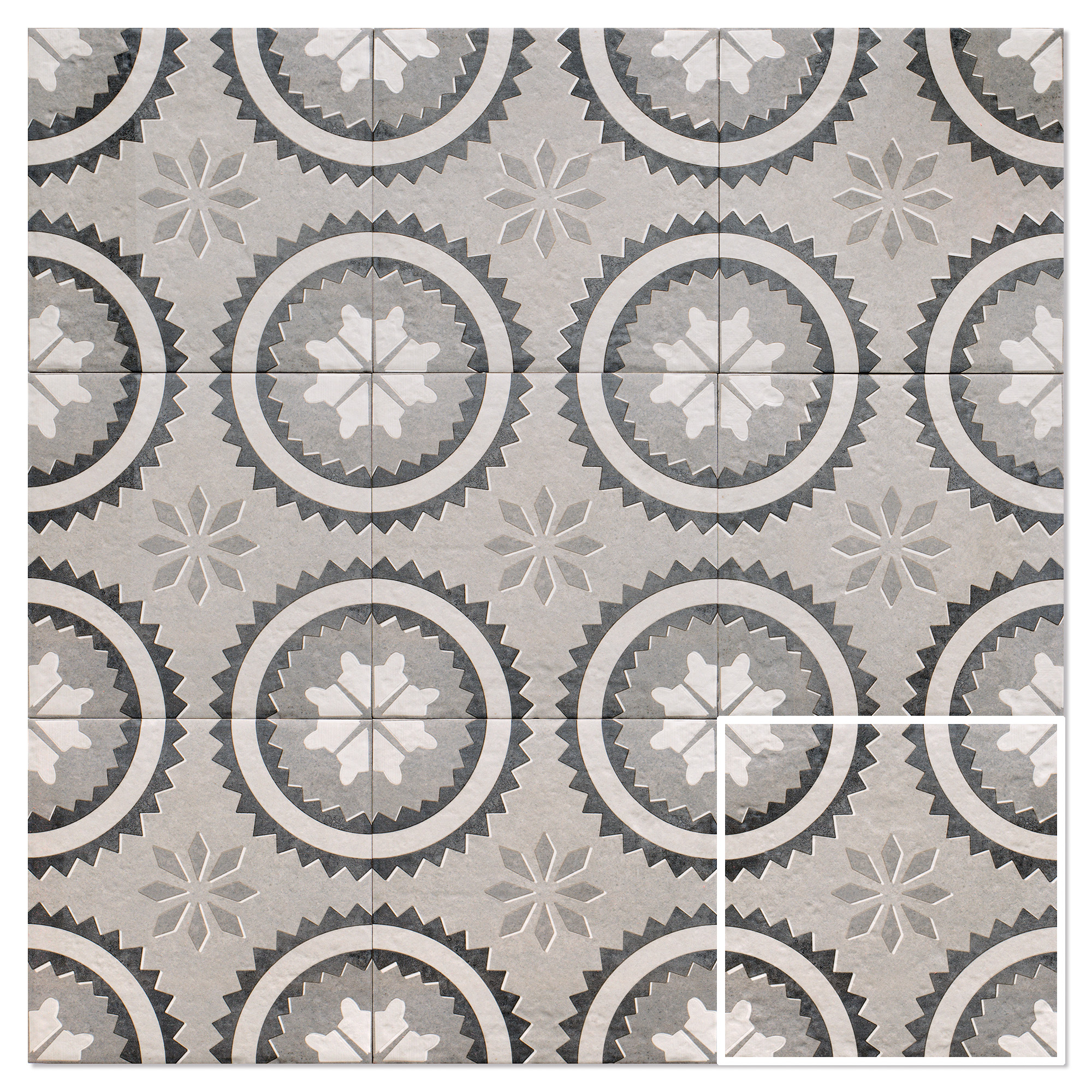 Mainzu Gulvflis Grey Neutral Neutral Matt 20x20 cm
