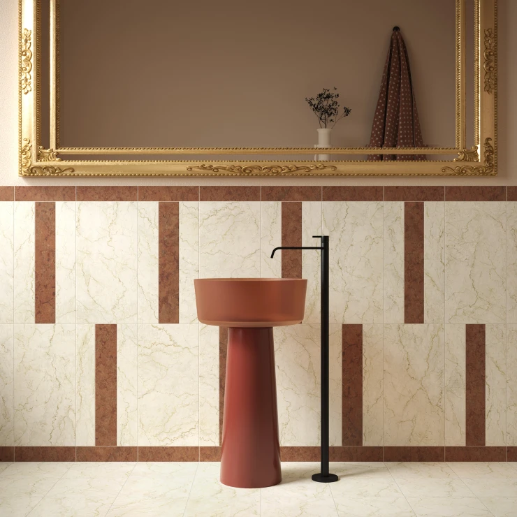Unicomstarker Gulvflis Marmorea Botticino Matt 10x60 cm