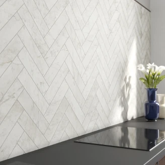 Unicomstarker Gulvflis <strong>Marmorea</strong>  Carrara Matt 8x30 cm