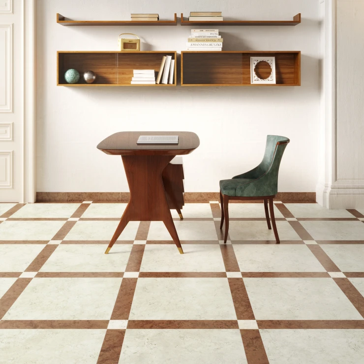 Unicomstarker Gulvflis Marmorea Biancone Matt 10x10 cm