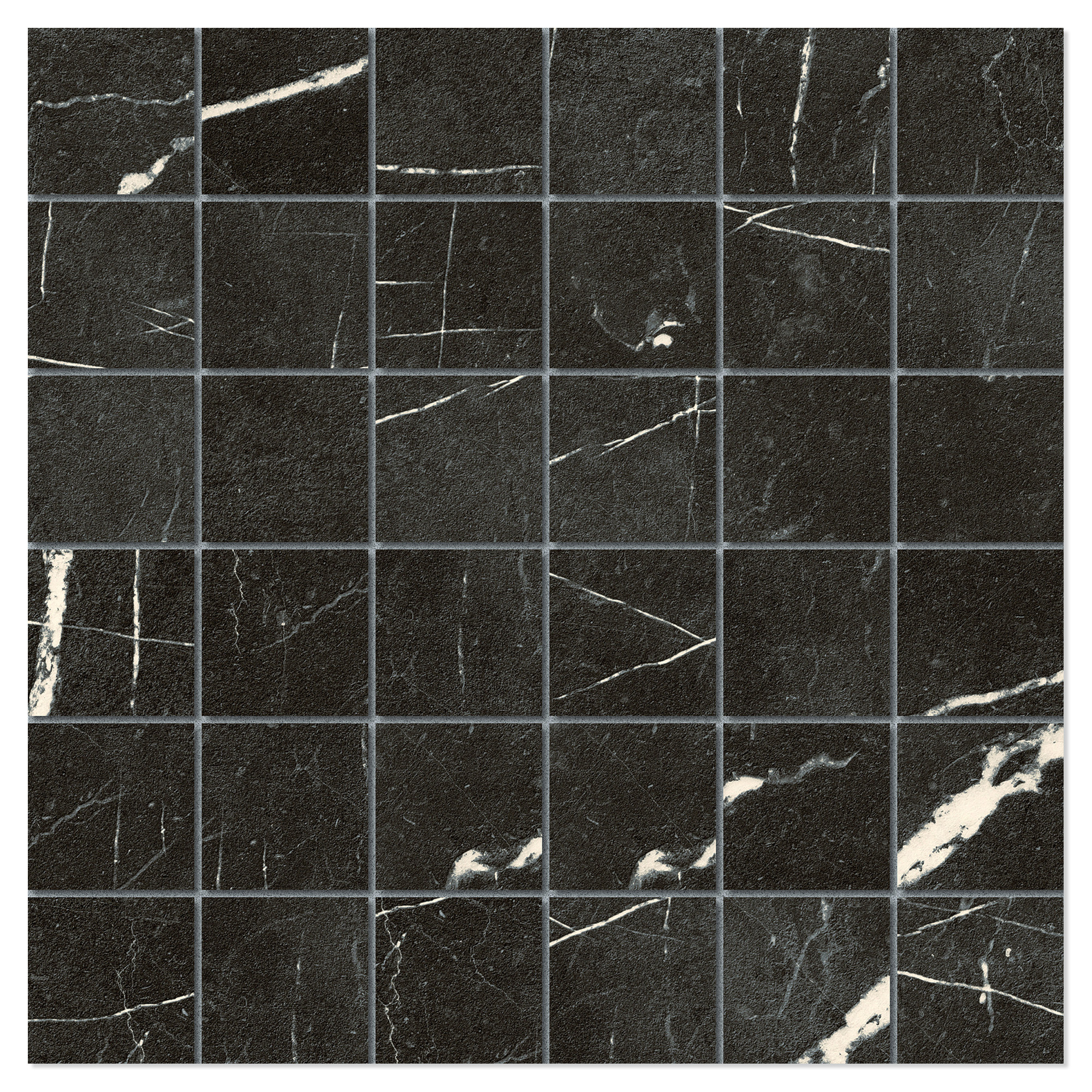 Unicomstarker Marmor Gulvflis Nero Marquinia Matt 30x30 (5x5) cm