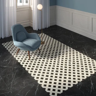 Unicomstarker Dekor Gulvflis <strong>Marmorea</strong>  Domus Nero Matt 60x60 cm
