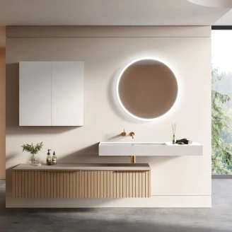 Veggskap Unity Hvit Matt 40x12.6x80 cm
