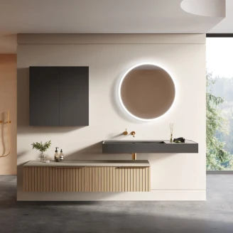 Veggskap Unity Antrasitt Matt 40x21.6x80 cm
