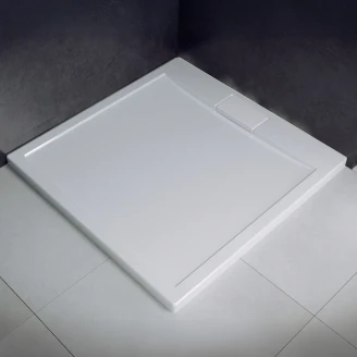 Dusjkar <strong>Plano</strong>  Slim Kvadratisk 90x90 cm Hvit Blank