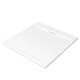 Dusjkar <strong>Plano</strong>  Slim Kvadratisk 80x80 cm Hvit Blank