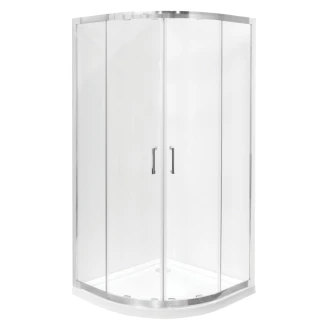 Dusjhjørne med Dusjkar <strong>Nevoa</strong>  90x90 cm Rund Krom Blank