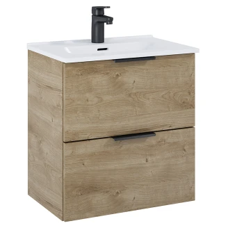 Servantskap <strong>Opus</strong>  Eik Tre Matt 50x36 cm med Servant Hvit Blank