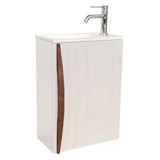 Servantskap <strong>Avela</strong>  Beige Matt med Servant Hvit