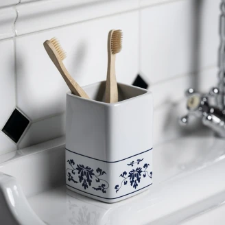 Tannbørsteholder <strong>Chantilly</strong>  Hvit Blank