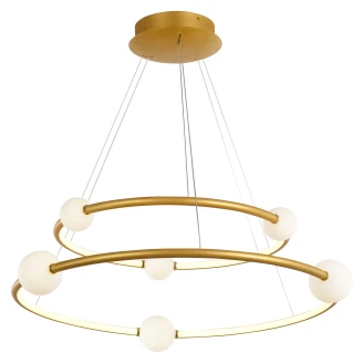 Hængende Lampe <strong>Belano</strong>  Duo Guld Mat Ø 87 cm