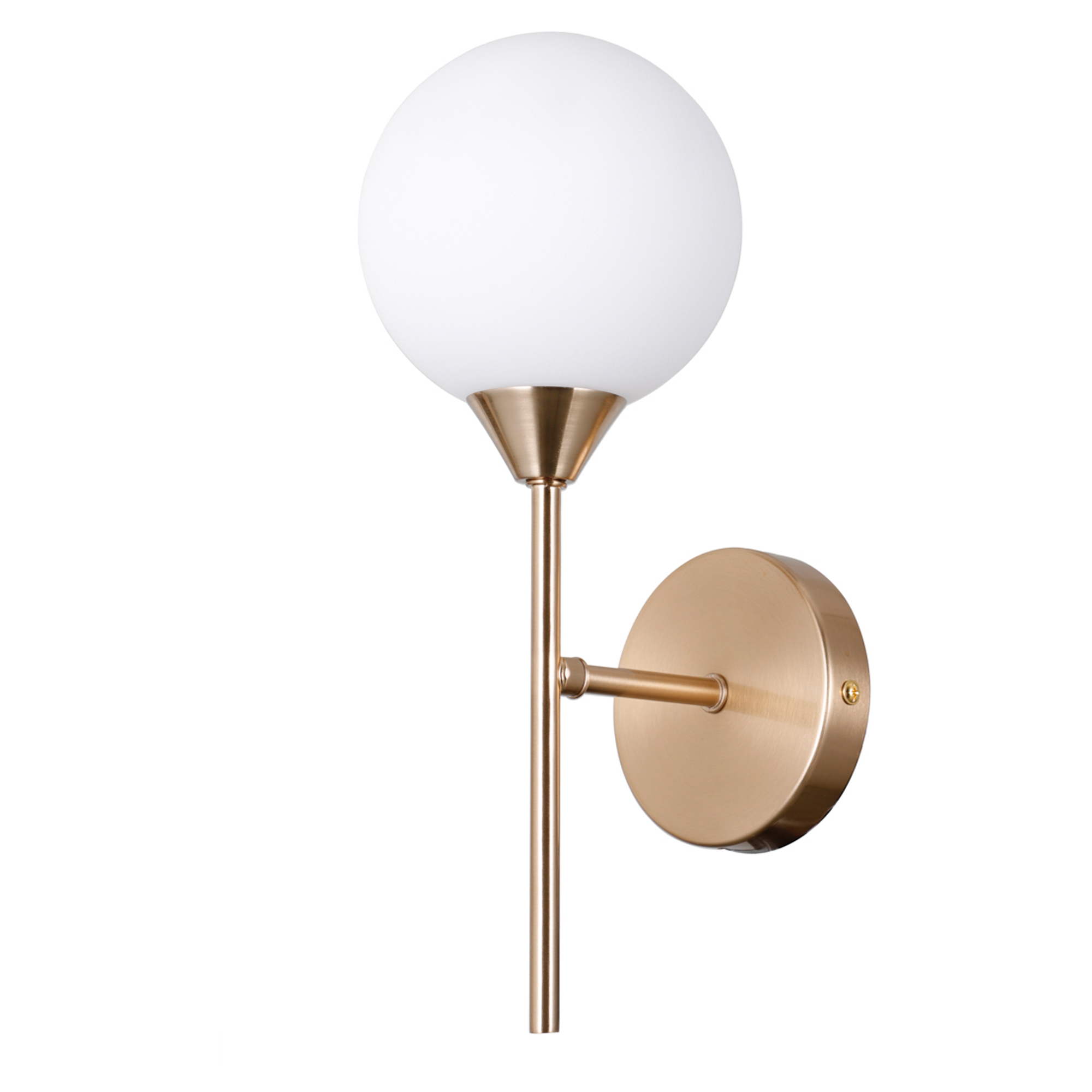Vegglampe Evina Uno Honningmessing Matt